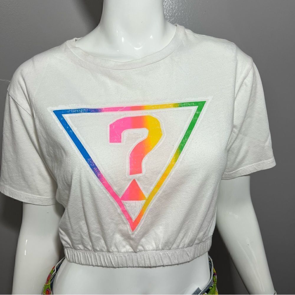 ‎Y2K Guess Originals 1981 White Crop Top -- XS - Picture 7 of 13